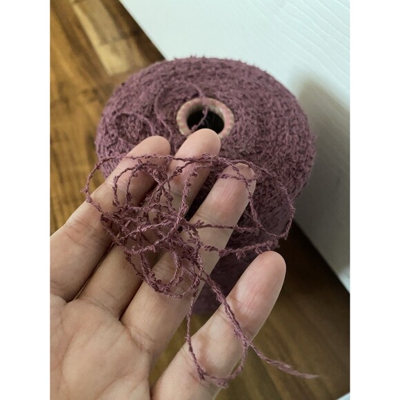 Cone Yarn Purple Slub Cotton 500g  #395 - Picture 3 of 3